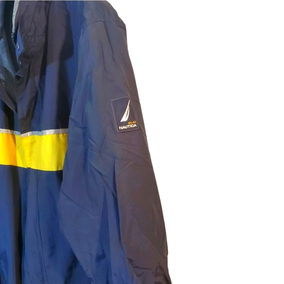 Vintage NAUTICA NS-83  Blue Jacket Fleece Lining Men - Picture 2 of 6